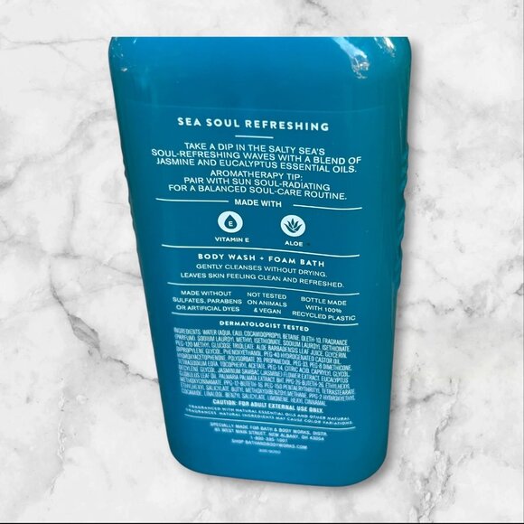 Bath & Body Works Aromatherapy SEA Jasmine Eucalyptus Body Wash & Foam Bath - Picture 3 of 6